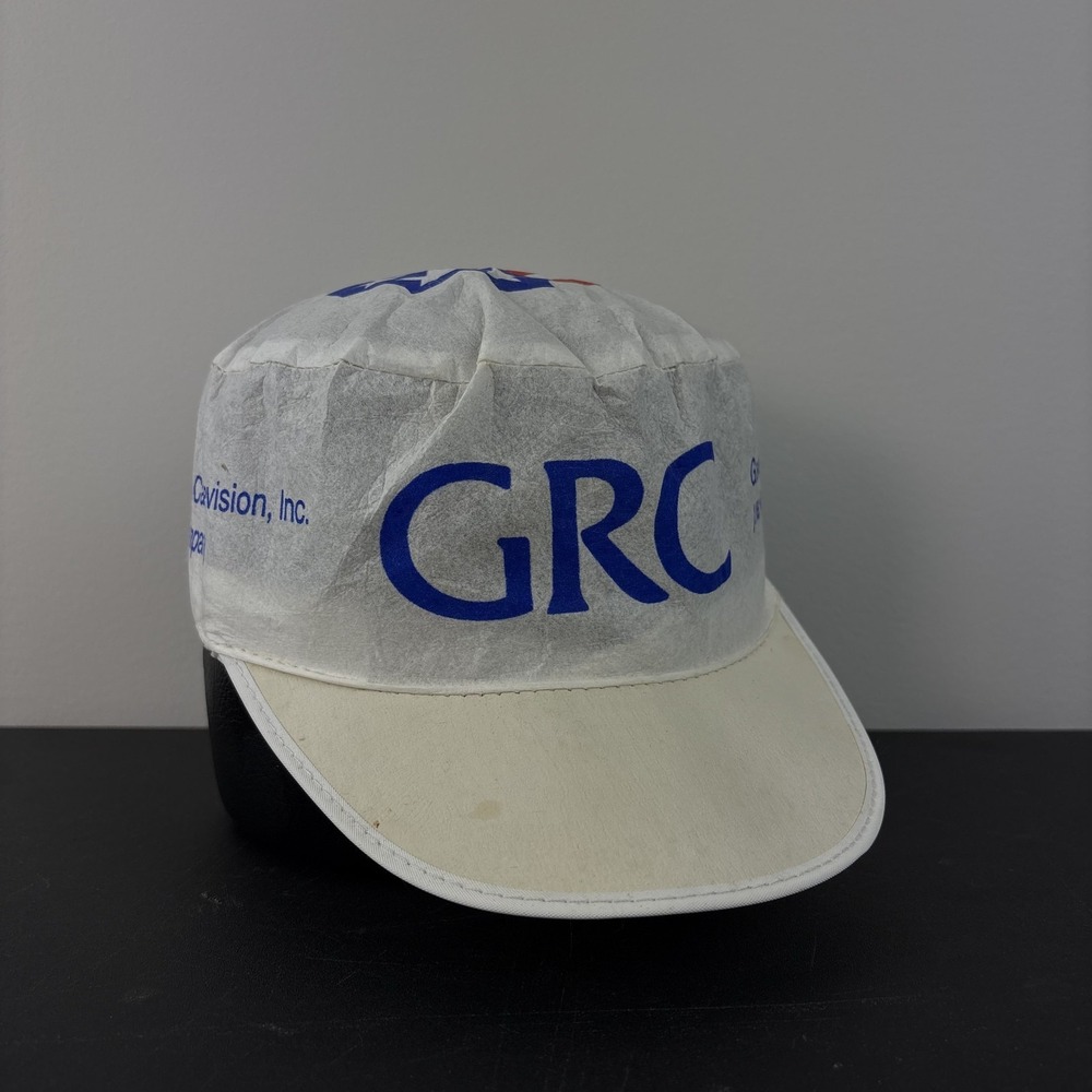 Vintage 80's Greater Rochester Cabelvision Time Warner Tyvek Paper Painter Hat